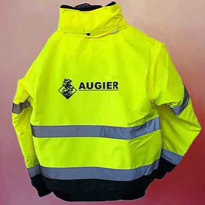 Veste haute visibilité : impression en transfert