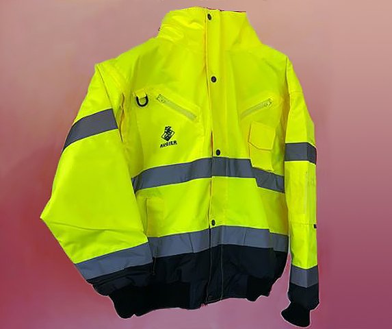 Veste haute visibilite personnalisee coeur